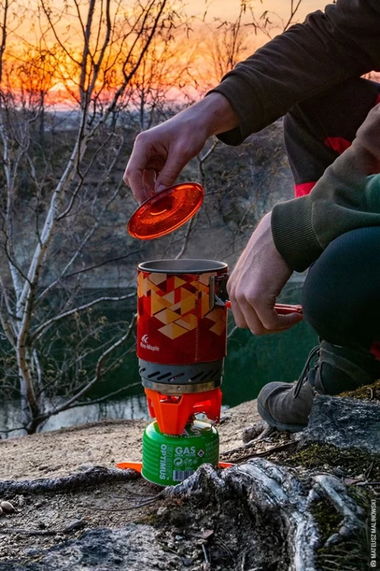 Kuchenka turystyczna, zestaw do gotowania Fire Maple FMS-X2 orange