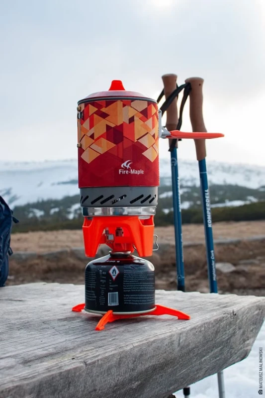 Kuchenka turystyczna, zestaw do gotowania Fire Maple FMS-X2 orange