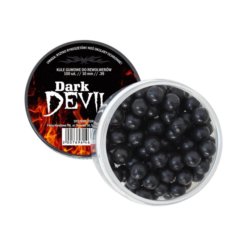 Kule gumowe Dark Devils do rewolwerów 10mm 0,55g 100 szt.