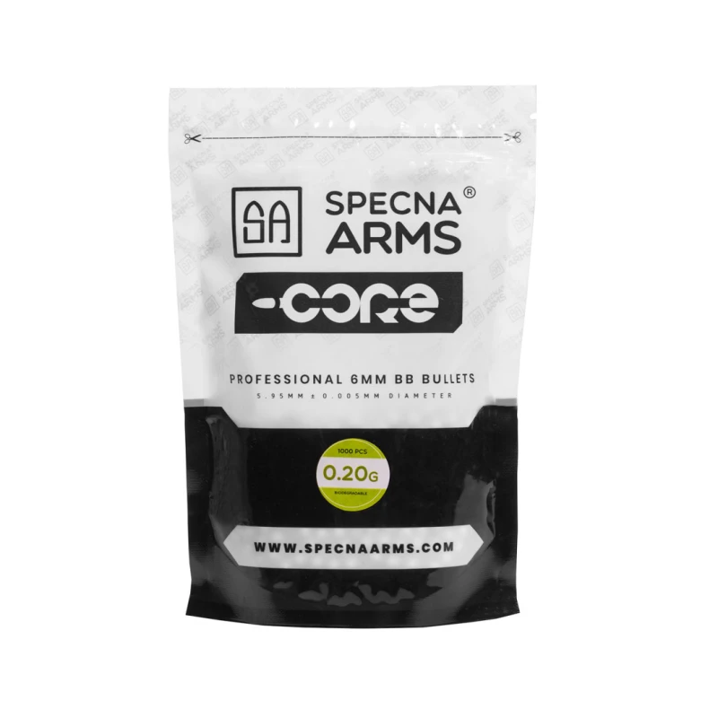 Kulki ASG 0,20g biodegradowalne Specna Arms Core 1000szt