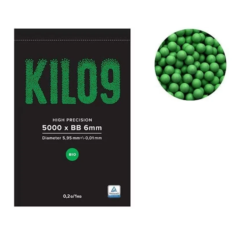 Kulki do ASG 0,20 g 5000 szt. KILO9 biodegradowalne polerowane