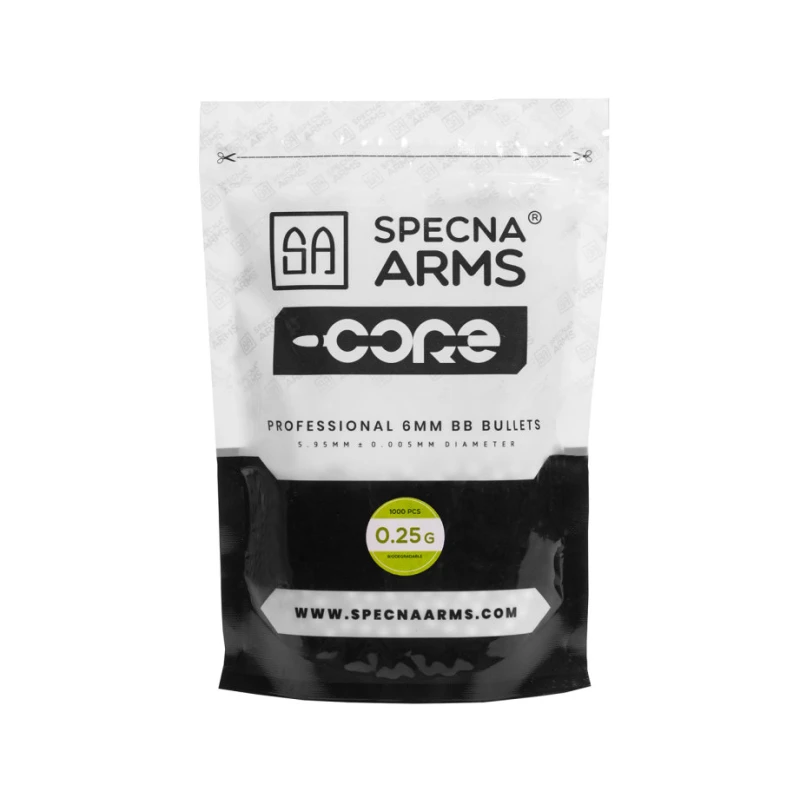 Kulki ASG 0,25g biodegradowalne Specna Arms Core 1000szt