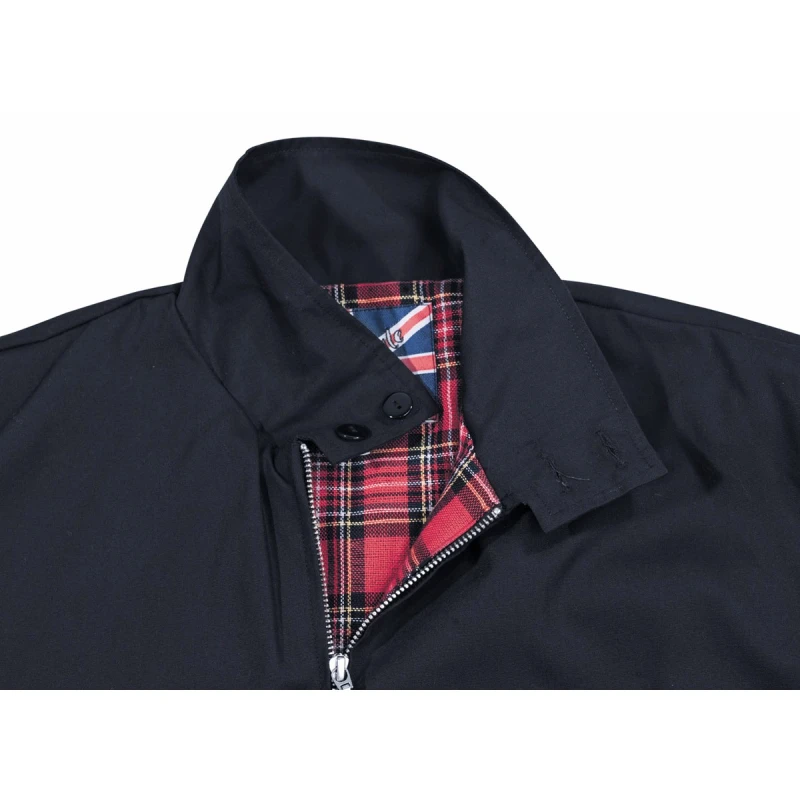 Kurtka Harringtonka Navy blue English Style - brytyjska krata