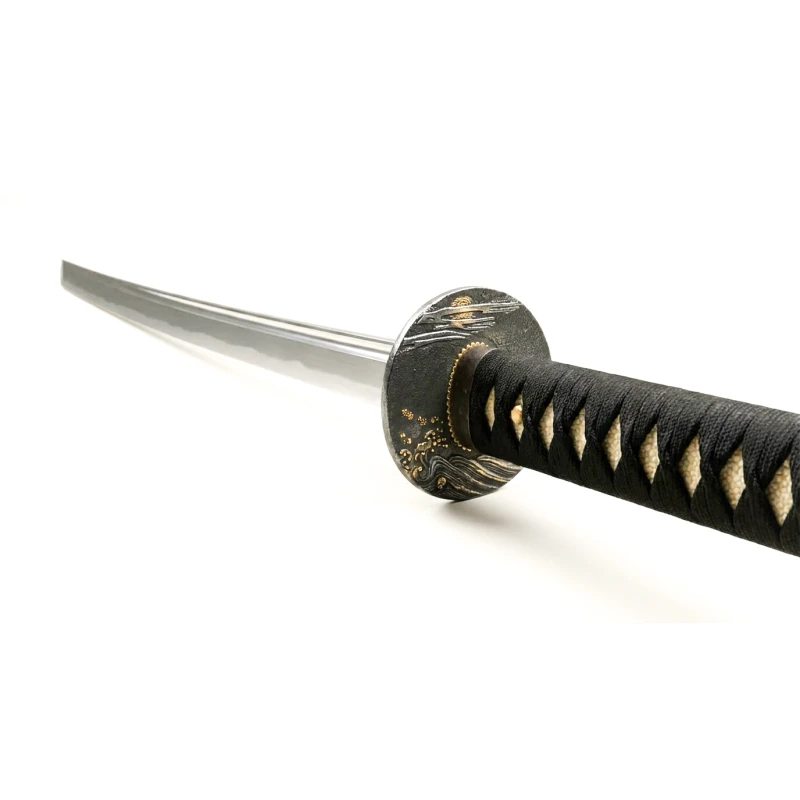 Kuty, ostry Miecz samurajski Katana, Stal 1060, R874 + stojak