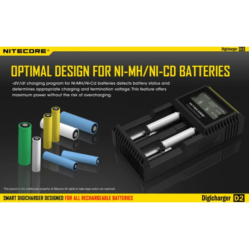 NITECORE Digicharger D2 Ładowarka mikroprocesorowa