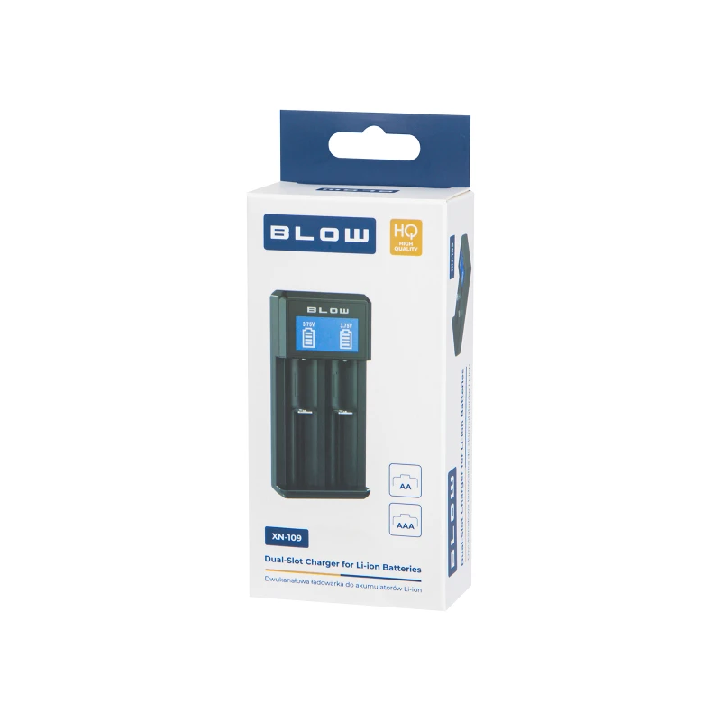 Ładowarka uniwersalna na 2 akumulatorki BLOW XN-109 - 18650, AA, AAA i inne