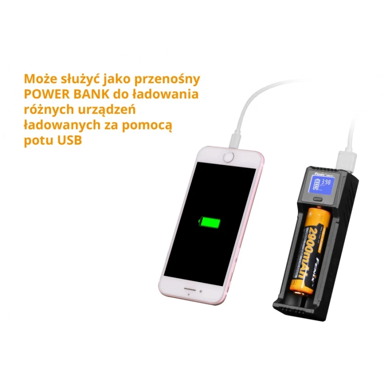 Ładowarka USB Fenix ARE-D1 AA, AAA, Li—ion, Ni-MH, Ci-Cd