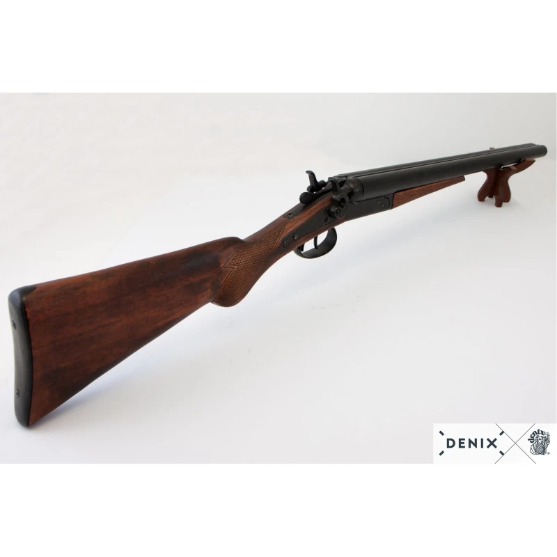 Łamana strzelba kowbojska dwulufowa USA 1881 Denix - replika dekoracyjna