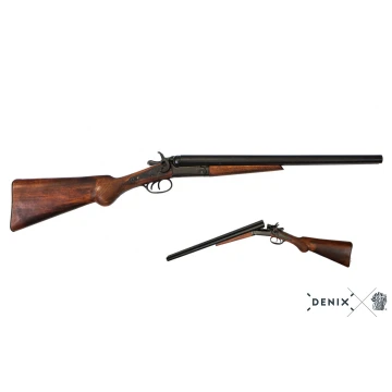 Łamana strzelba kowbojska dwulufowa USA 1881 Denix - replika dekoracyjna