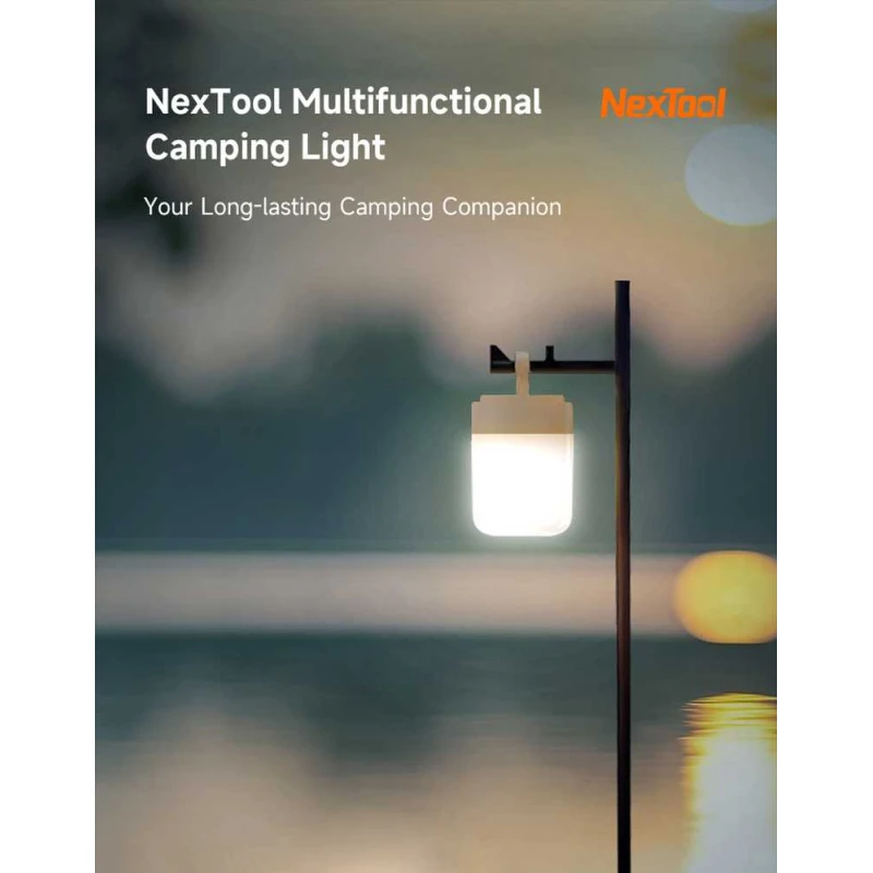Lampa kempingowa USB-C  NexTool NE20014A różne barwy, 600 lm