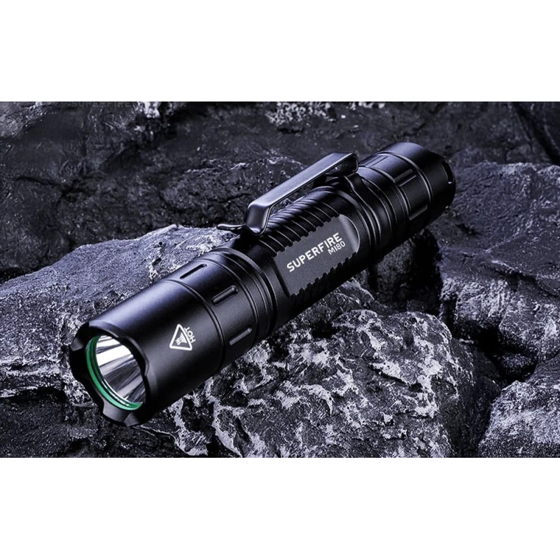 Latarka akumulatorowa Superfire MI80-S, 300 lm, 3 W, 5 trybów, 100 m