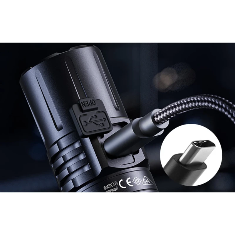 Latarka akumulatorowa Superfire A20, 1700 lm, 300 m, 5 trybów USB-C