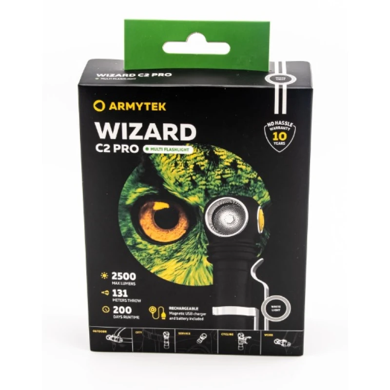 Latarka czołowa ArmyTek Wizard PRO C2 White Magnet 2500lm