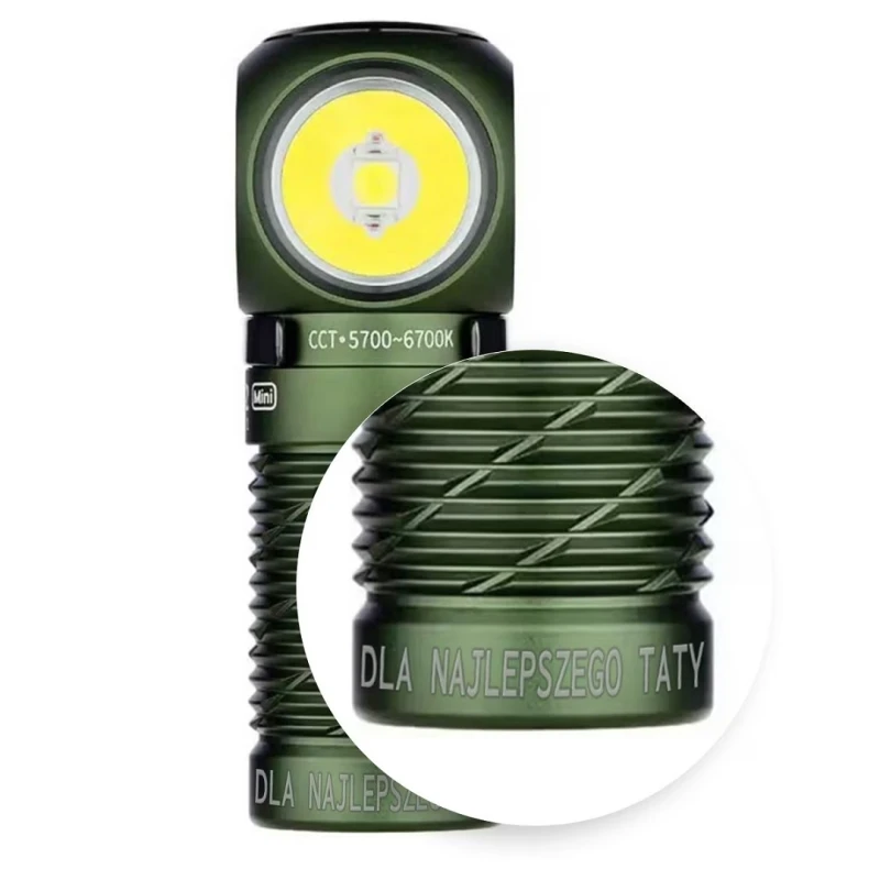 Latarka czołowa, kątowa Olight Perun 2 Mini Neutral White OD Green 1100 lm