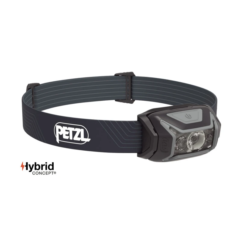 Latarka czołowa Petzl Actik szara 450 lm - czołówka