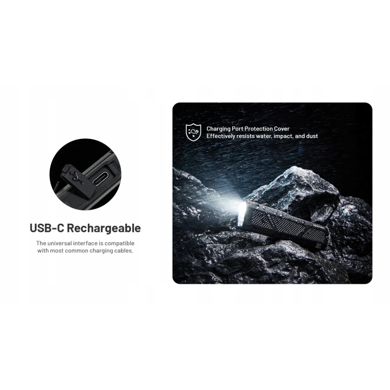 Latarka Nitecore EDC17 1500 lm, ultrafiolet, zielony laser kl.1 USB-C