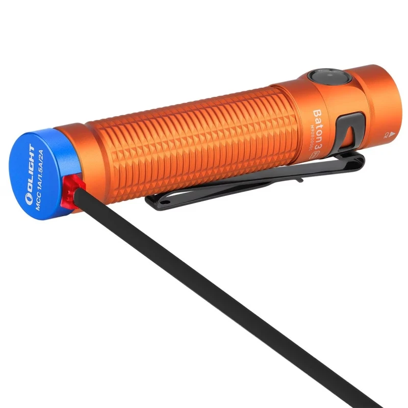 Latarka Olight Baton 3 Pro Cool White Orange akumulatorowa