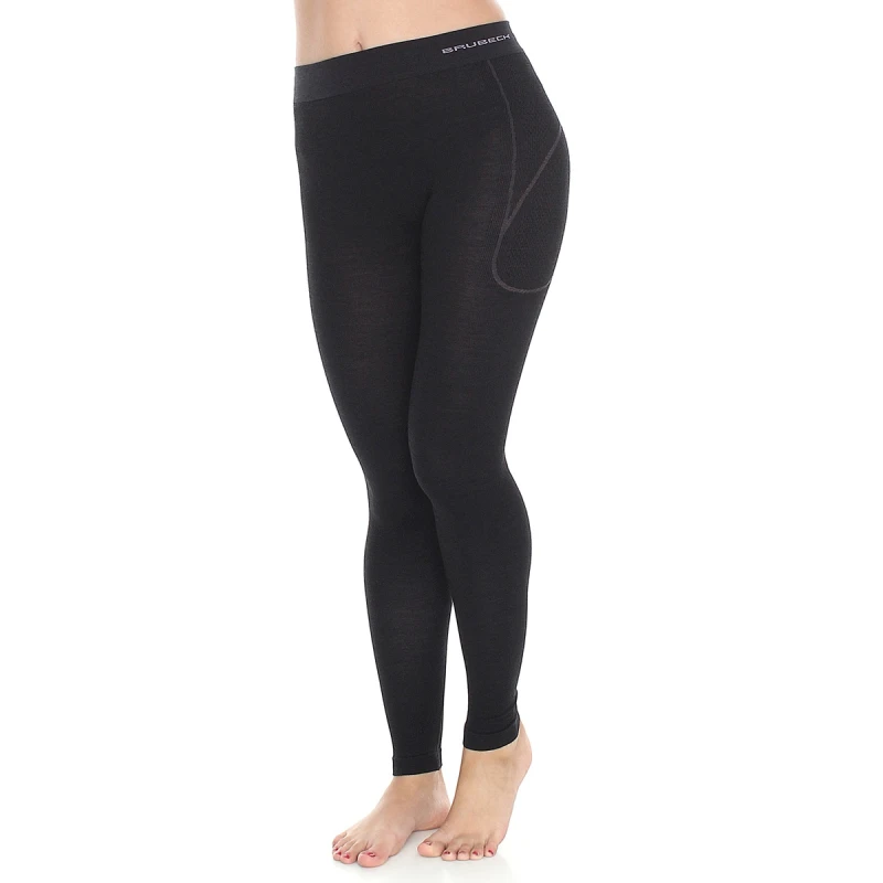 Legginsy termoaktywne damskie Brubeck Active Wool LE1170W wełna Merino