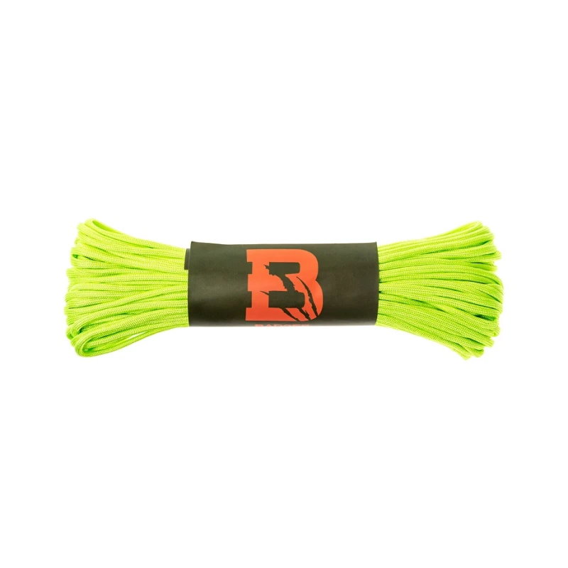 Linka Paracord spadochronowa Badger Outdoor 550 neon yellow 30m