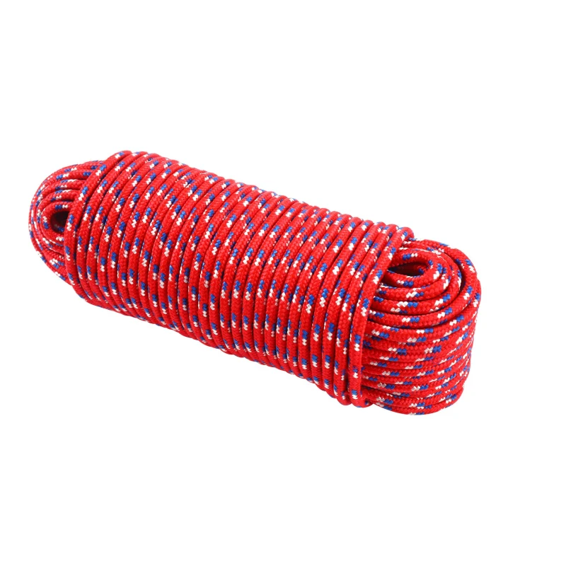 Linka pleciona 8 mm x 50 m KD11023 czerwona