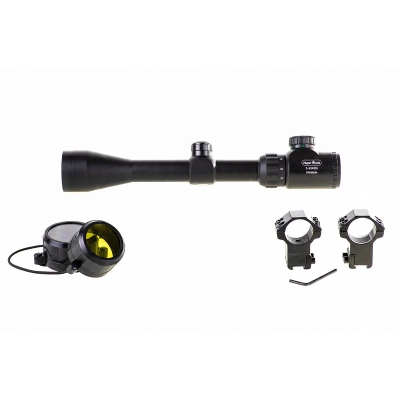 Luneta celownicza 3-9x40 Vogler EG z podświetleniem siatki + montaż 11 mm