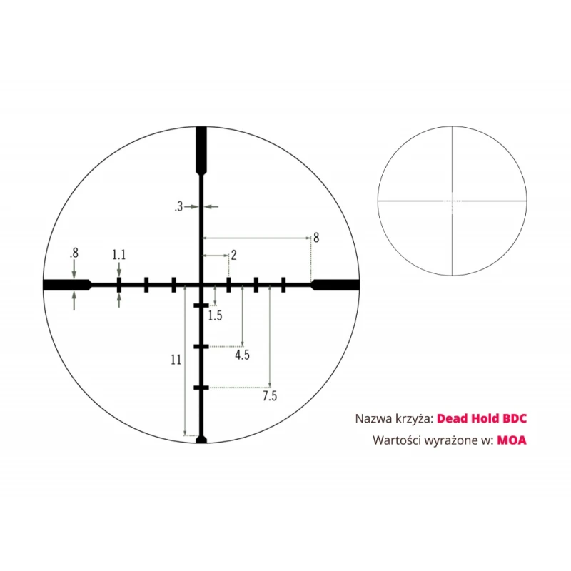 Luneta celownicza Vortex Crossfire II 4-12x50 1\'\' AO BDC