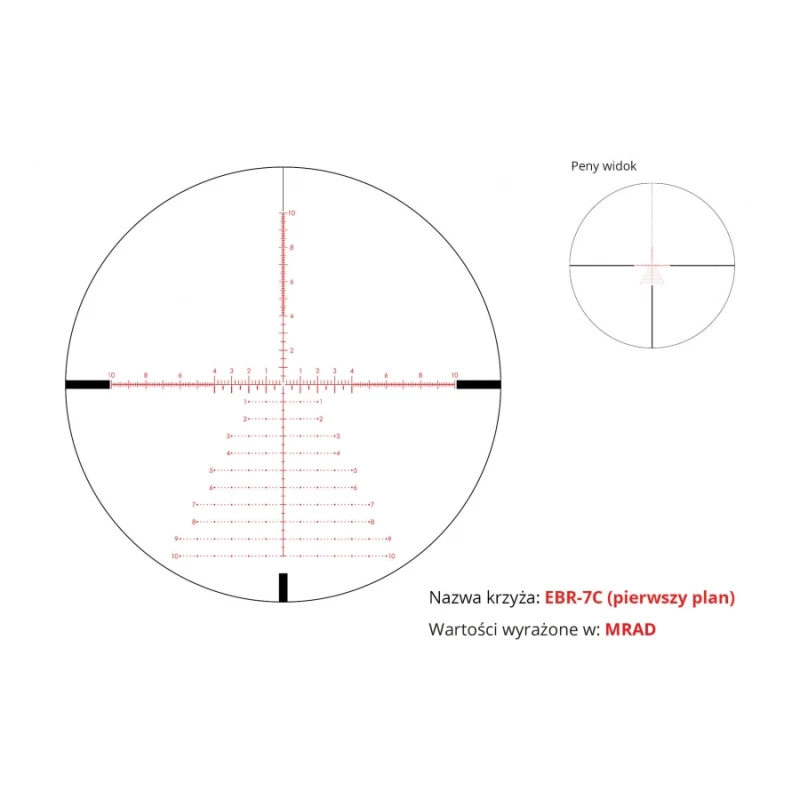 Luneta celownicza Vortex Razor II HD 4,5-27x56 FFP 34 mm krzyż EBR-7C MRAD -