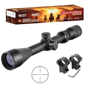 Luneta celownicza Westsnipe 3-9×40 Mil-Dot + podwójny montaż premium