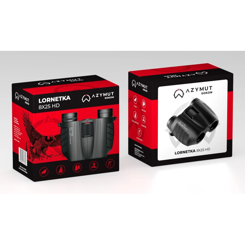Mała lornetka AZYMUT Sokon 8x25 HD
