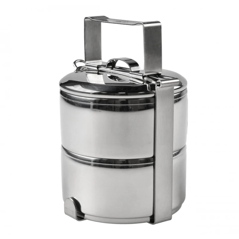 Menażka stalowa dwuczęściowa Zebra Thailand 12 cm dwa garnuszki i pokrywka