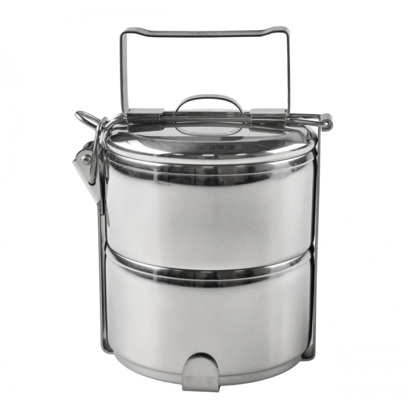 Menażka stalowa dwuczęściowa Zebra Thailand 12 cm dwa garnuszki i pokrywka