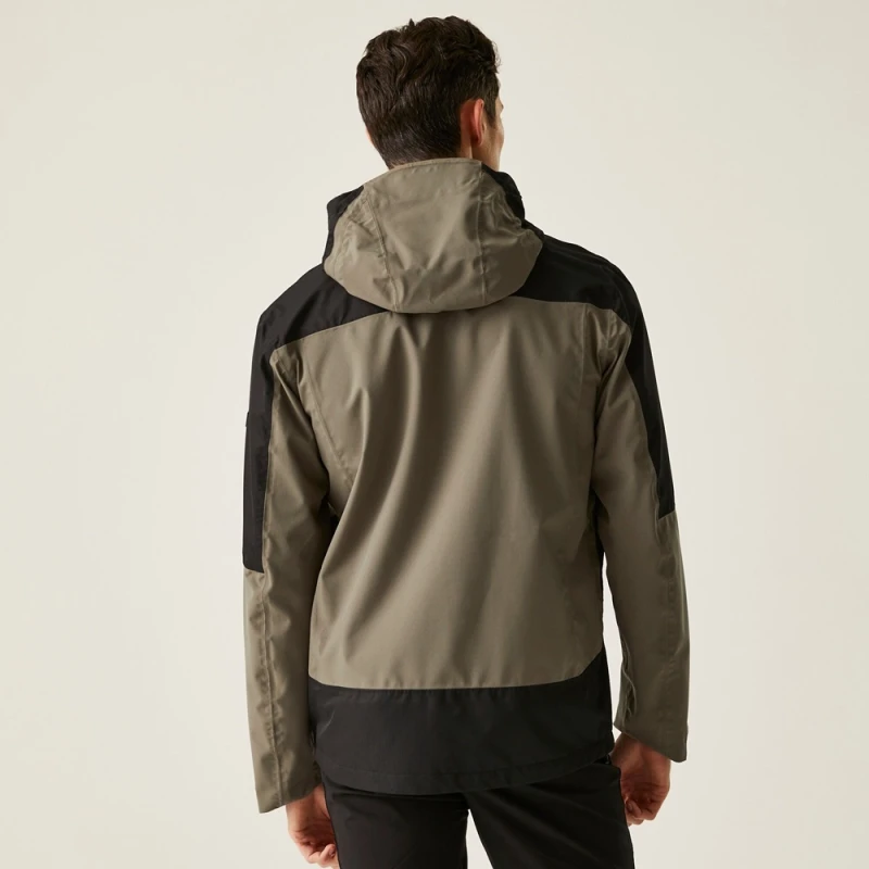 Męska kurtka Regatta przeciwdeszczowa Highton IV Stretch brąz