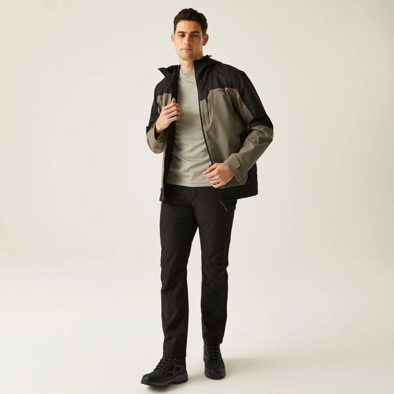 Męska kurtka Regatta przeciwdeszczowa Highton IV Stretch brąz