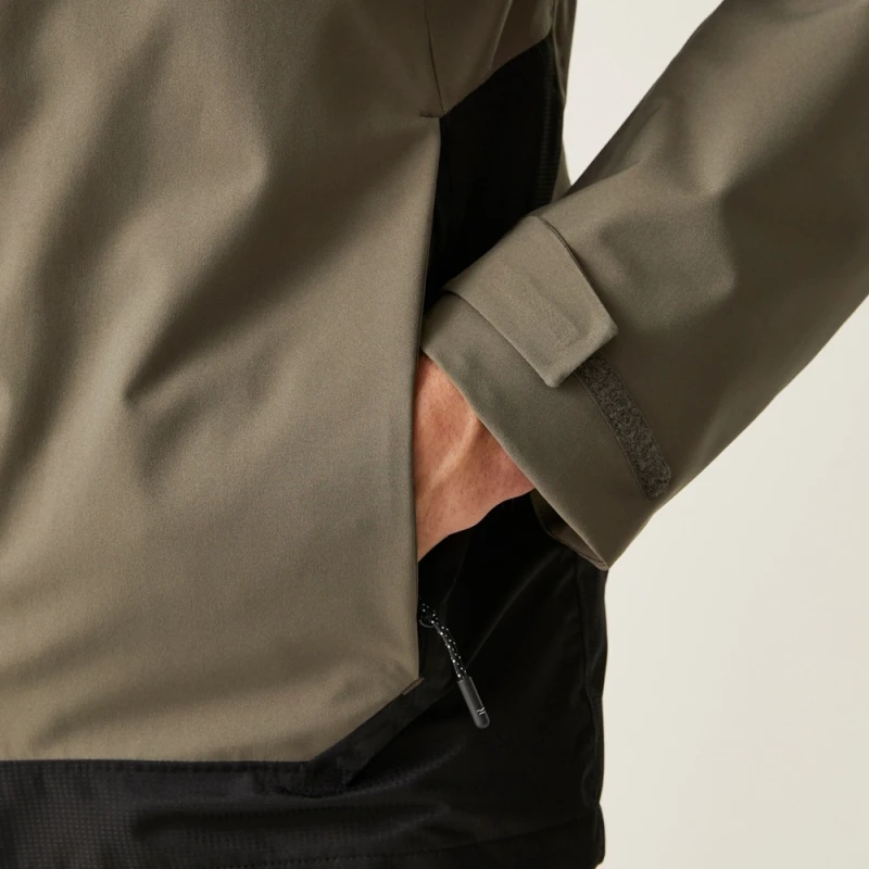 Męska kurtka Regatta przeciwdeszczowa Highton IV Stretch brąz