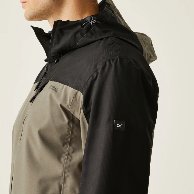 Męska kurtka Regatta przeciwdeszczowa Highton IV Stretch brąz