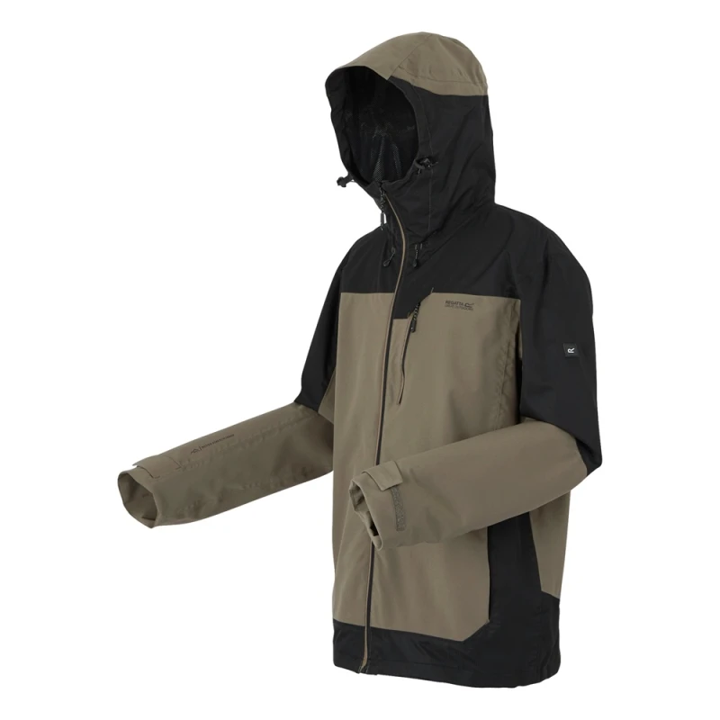 Męska kurtka Regatta przeciwdeszczowa Highton IV Stretch brąz