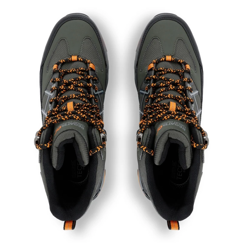 Męskie buty trekkingowe Regatta Samaris III Zielone górskie obuwie z membraną RMF834