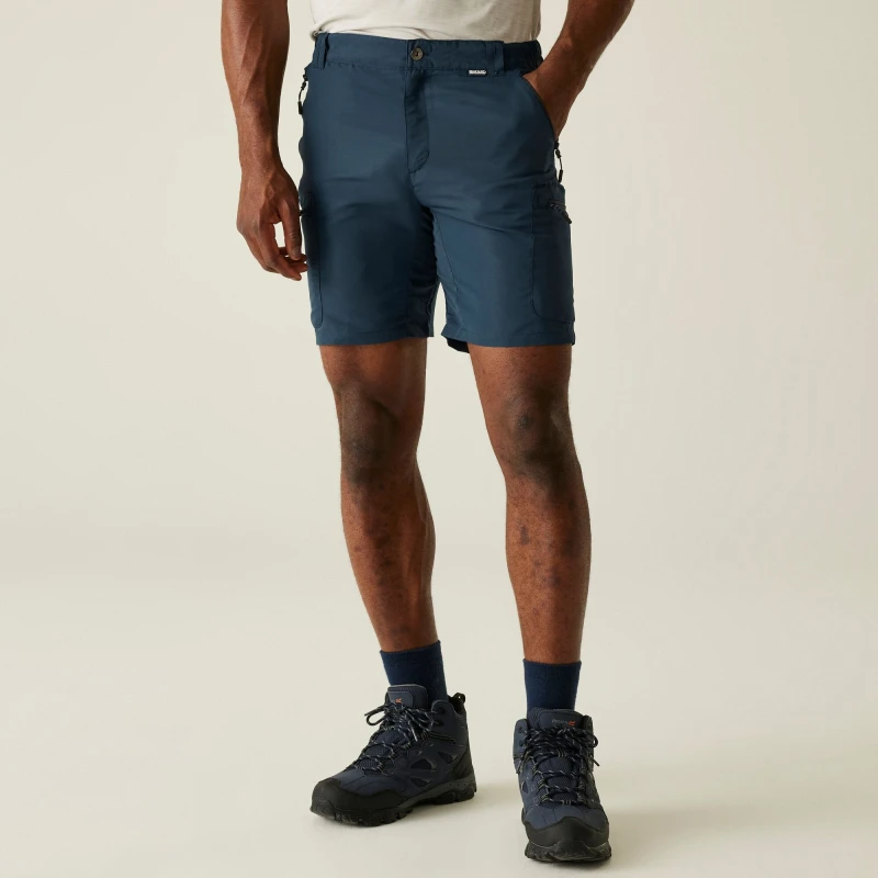 Męskie krótkie spodenki trekkingowe Leesville III granatowe
