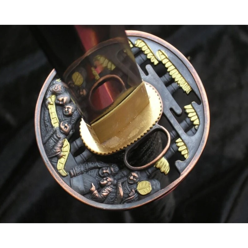 Miecz samurajski katana 6KM18-410RD do treningu cięć + stojak