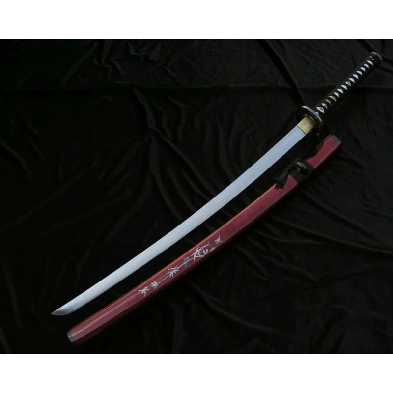 Miecz samurajski katana 6KM18-410RD do treningu cięć + stojak