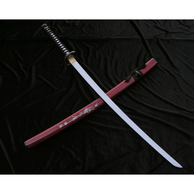 Miecz samurajski katana 6KM18-410RD do treningu cięć + stojak