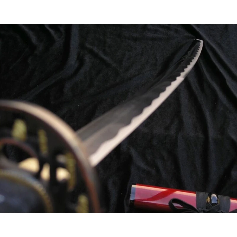 Miecz samurajski katana 6KM18-410RD do treningu cięć + stojak