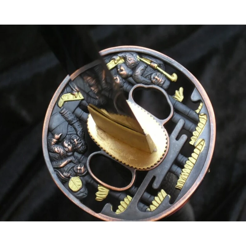 Miecz samurajski katana 6KM18-410RD do treningu cięć + stojak