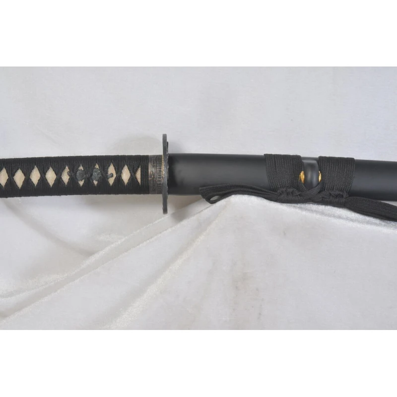 Kuty, ostry Miecz samurajski Katana, Stal 1060, R874 + stojak