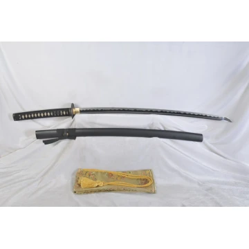 Kuty, ostry Miecz samurajski Katana, Stal 1060, R874 + stojak