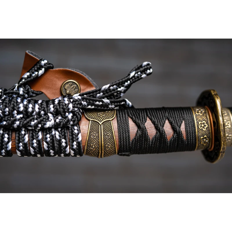 Miecz samurajski Katana stal T10 kuta, hartowana różnicowo gliną 62 HRC No.3