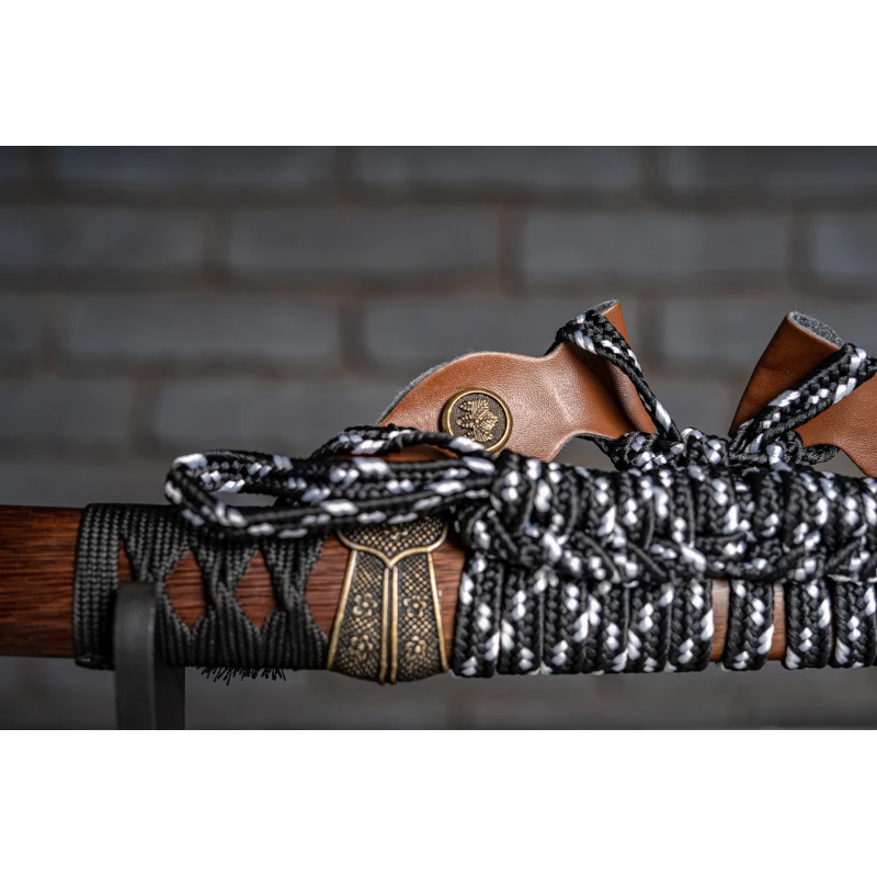 Miecz samurajski Katana stal T10 kuta, hartowana różnicowo gliną 62 HRC No.3