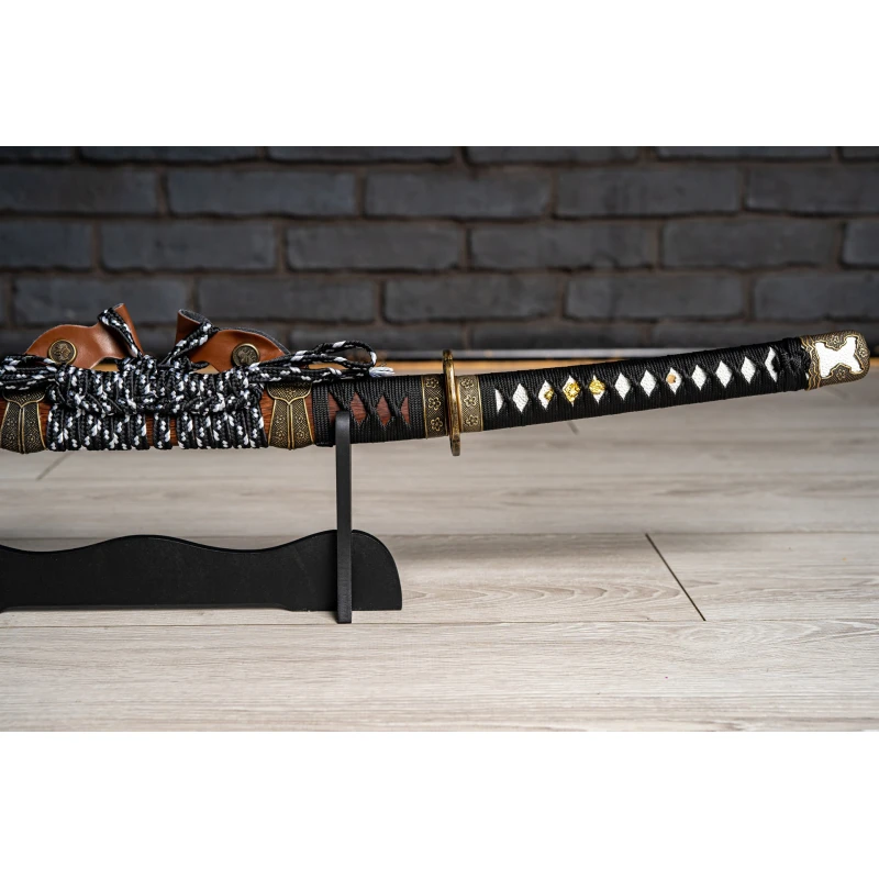 Miecz samurajski Katana stal T10 kuta, hartowana różnicowo gliną 62 HRC No.3