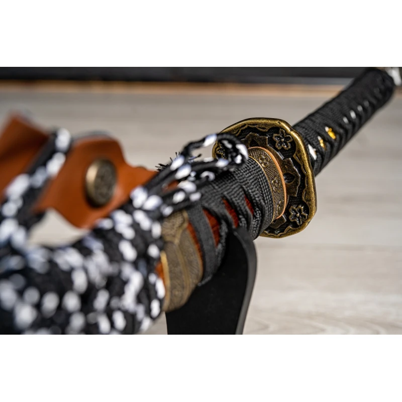 Miecz samurajski Katana stal T10 kuta, hartowana różnicowo gliną 62 HRC No.3