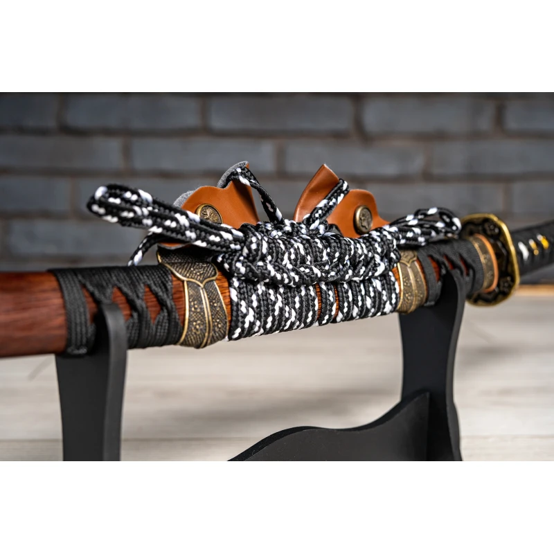 Miecz samurajski Katana stal T10 kuta, hartowana różnicowo gliną 62 HRC No.3